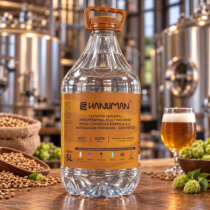 Embalagem Água Hanuman · Cervejas Especiais & Artesanais